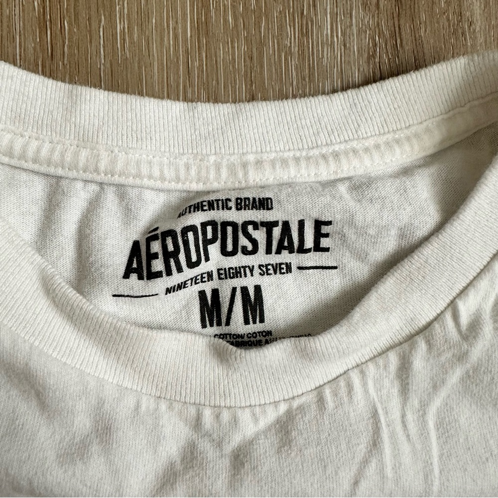 Aeropostale White Surf Break Graphic Tee - Picture 2 of 3